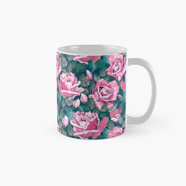 Item preview, Pink and Green Roses Floral Flower Pattern designed and sold by CallaStatements.