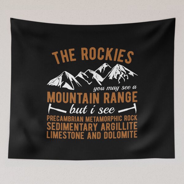 Item preview, The Rockies Funny Geologist Rock Types T shirt designed and sold by Dan66.
