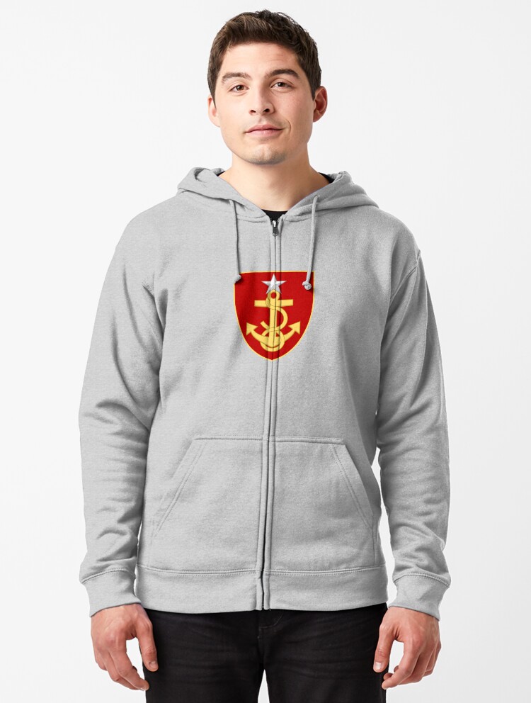 coast guard zip up hoodie