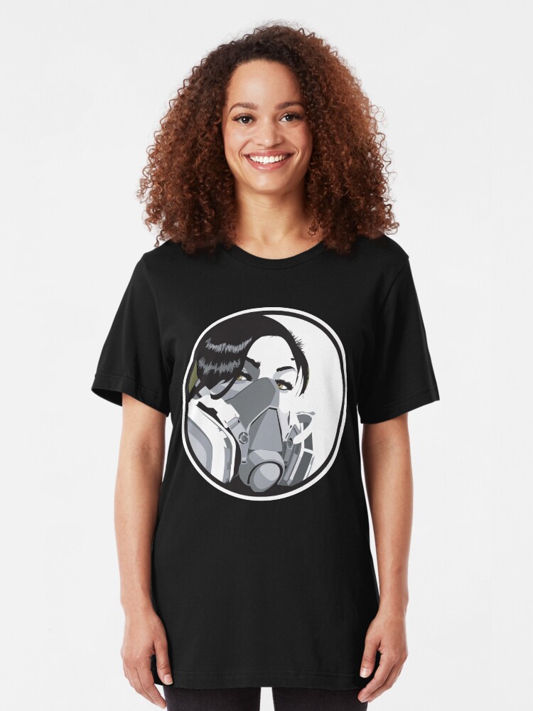 Alternate view of Graffiti mask Slim Fit T-Shirt