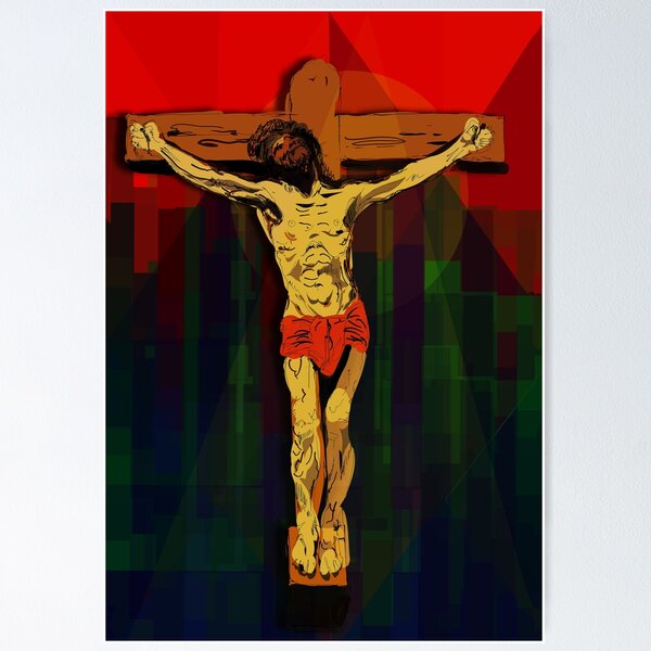 Item preview, jesus crucifixion painting | jesus crucifixion poster | jesus crucifixion t-shirt  designed and sold by KARTICK DUTTA.
