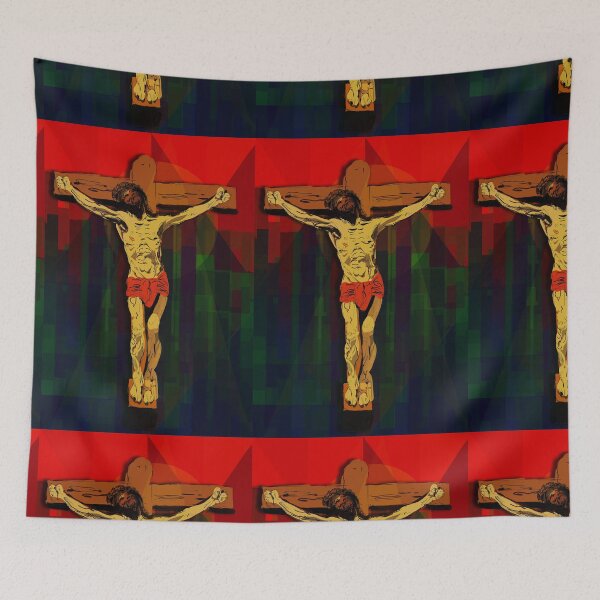 Item preview, jesus crucifixion painting | jesus crucifixion poster | jesus crucifixion t-shirt  designed and sold by KARTICK DUTTA.