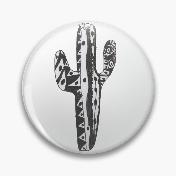 Item preview, black and white cactus designed and sold by maimairo.