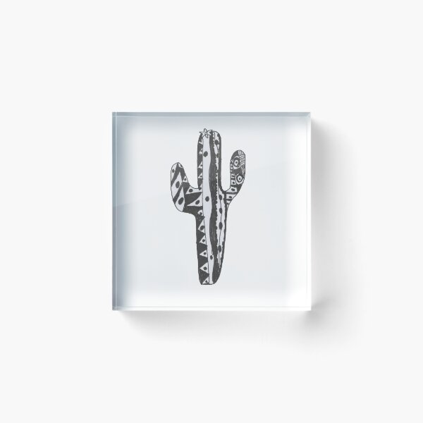 Item preview, black and white cactus designed and sold by maimairo.