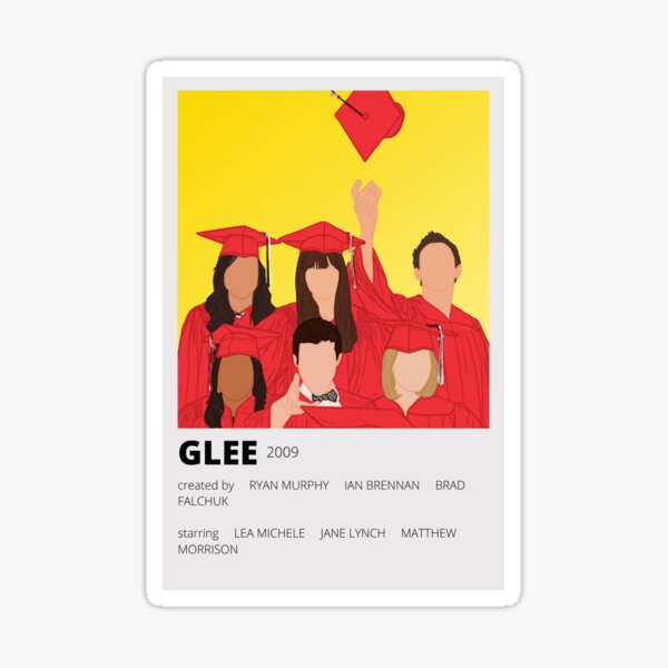 Glee Minimalist Sticker Sticker For Sale By Bella Correa Redbubble