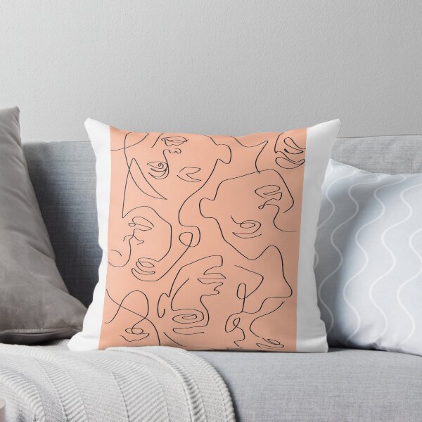Item preview, abstract outline faces designed and sold by caseyjasper.