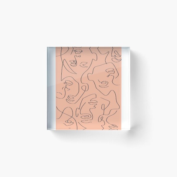 Item preview, abstract outline faces designed and sold by caseyjasper.