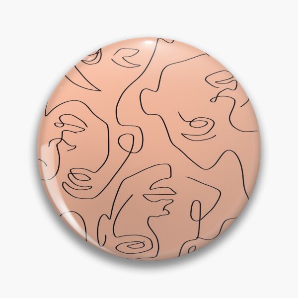 Item preview, abstract outline faces designed and sold by caseyjasper.