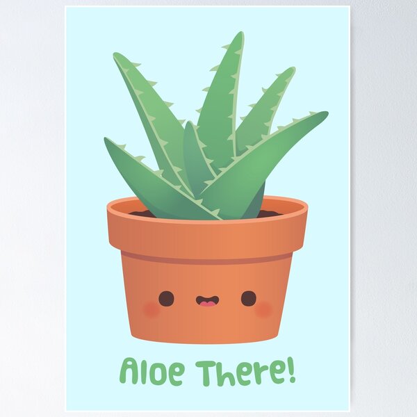 Item preview, Aloe There, Hello There, Cute Aloe Vera Pun designed and sold by rustydoodle.