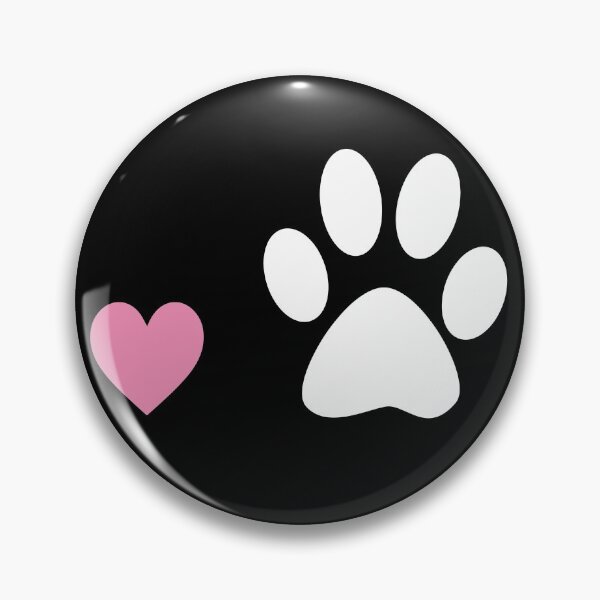 Item preview, Dog Paws, Traces, Animal Paws, Hearts - Pink Black Cloth Facial Mask designed and sold by wabeen.