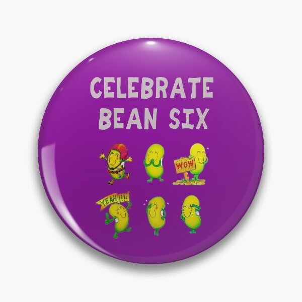 Item preview, Happy 6th Birthday card - Celebrate Bean six designed and sold by Justbeanhappy.