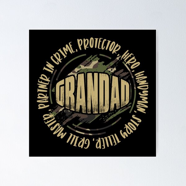 Item preview, Grandad Gift - Gift for Grandad Daddy Fathers Day Gift Camouflage designed and sold by nana1099.