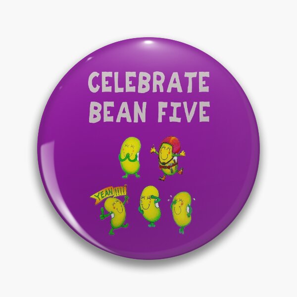 Item preview, Happy 5th Birthday card - Celebrate Bean five designed and sold by Justbeanhappy.