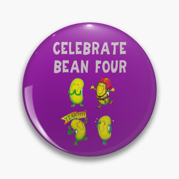 Item preview, Happy 4th Birthday card - Celebrate Bean four designed and sold by Justbeanhappy.