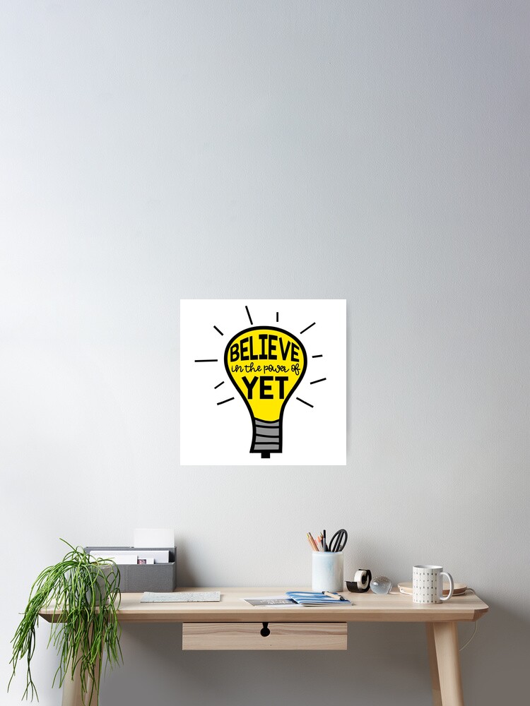 I Believe In The Power Of Yet Bulb Back To School Teacher T