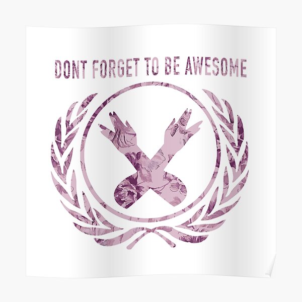 DFTBA Hipster Flower design Poster