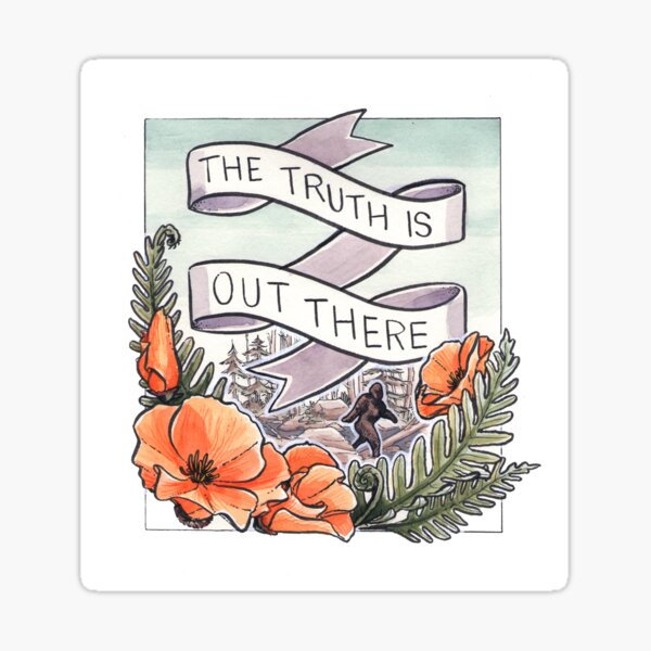 The Truth is Out There (California Poppies) Sticker
