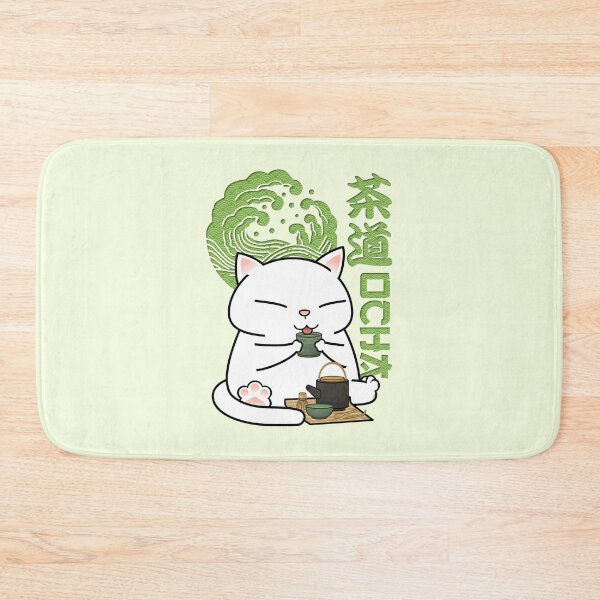 Item preview, Chubby Cat Drinking Green Tea designed and sold by Takeda-art.