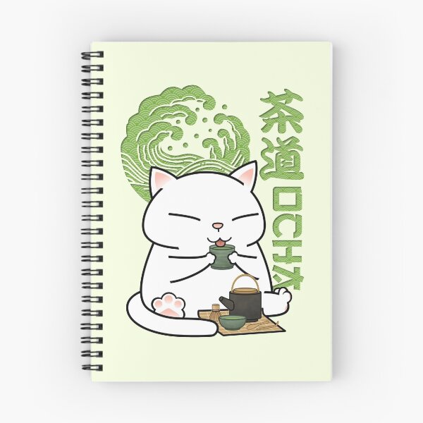 Item preview, Chubby Cat Drinking Green Tea designed and sold by Takeda-art.