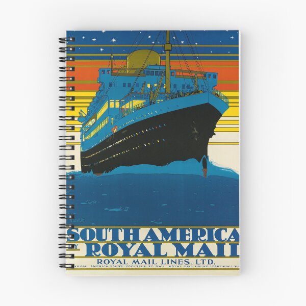 Item preview, South America by Royal Mail vintage travel poster designed and sold by stickart-marek.