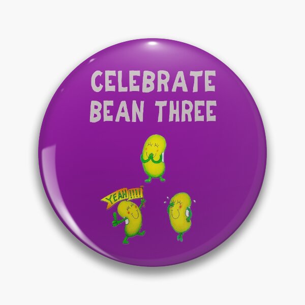 Item preview, Happy 3rd Birthday card - Celebrate Bean three designed and sold by Justbeanhappy.
