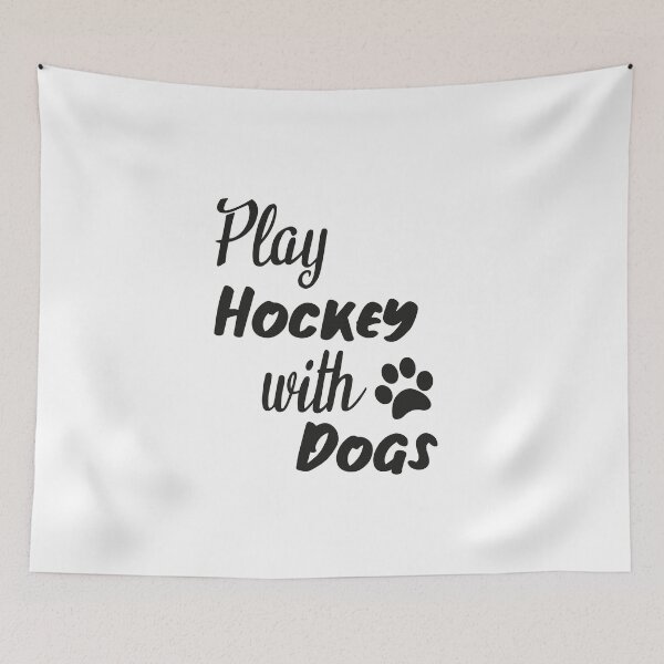 Item preview, Funny Hockey and Dog Tee: Play Hockey With Dogs designed and sold by hamza1451.