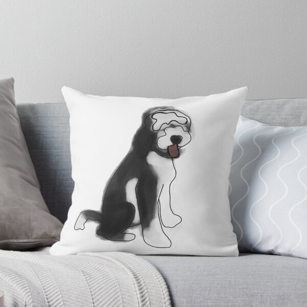 Item preview, Water Color Sheepadoodle designed and sold by beyondthescope.