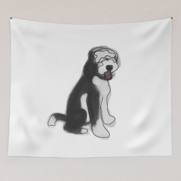 Item preview, Water Color Sheepadoodle designed and sold by beyondthescope.