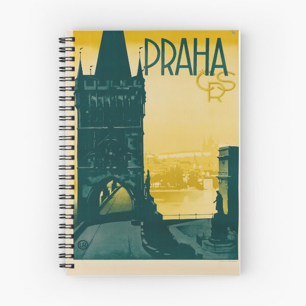 Item preview, Praha vintage travel poster designed and sold by stickart-marek.