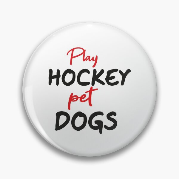 Item preview,  Funny Hockey and Dog Tee: Play Hockey Pet Dogs designed and sold by hamza1451.