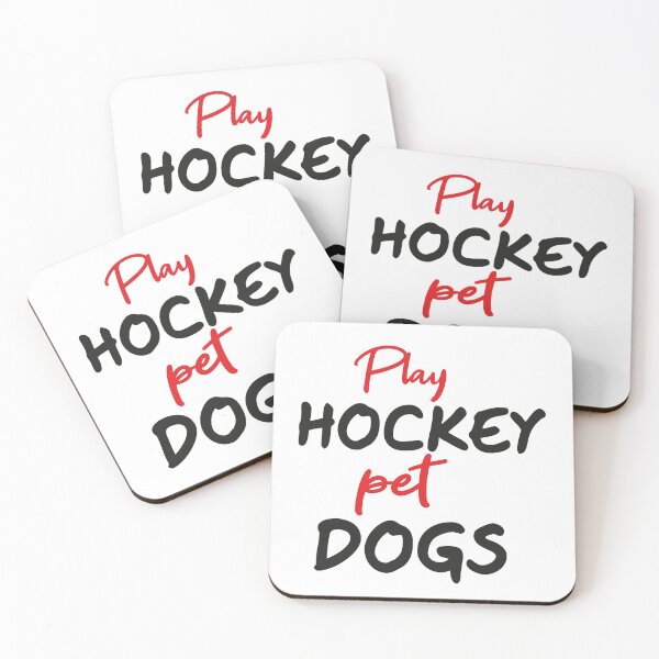 Item preview,  Funny Hockey and Dog Tee: Play Hockey Pet Dogs designed and sold by hamza1451.