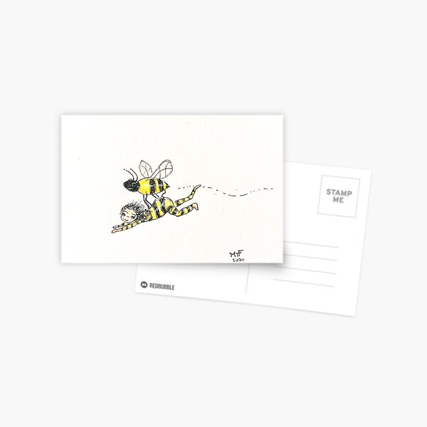Let's Bee Friends, Cute Illustration  Postcard