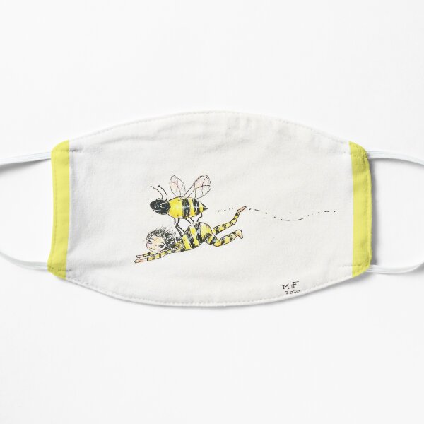 Let's Bee Friends, Cute Illustration Flat Mask