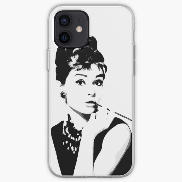 Audrey Hepburn Portrait Art iPhone Soft Case