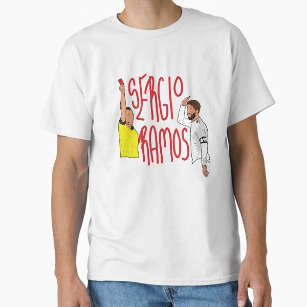 Vista previa del artículo con la obra «Sergio Ramos Tarjeta roja», diseñado y vendido por Hevding.