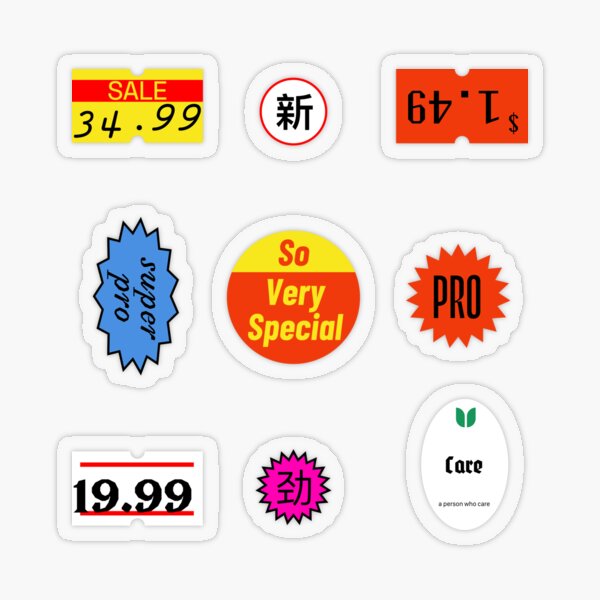 little labels Transparent Sticker