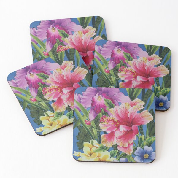 Item preview, Hibiscus and Orchid designed and sold by Leslie Rogers Todder.