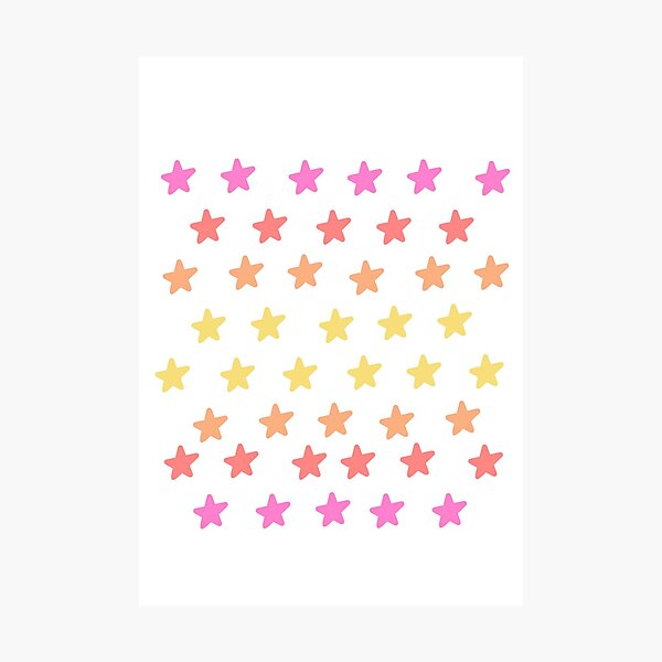 Item preview, warm tone stars designed and sold by kiaramcgee.