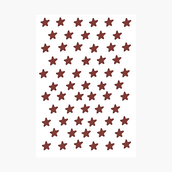 Item preview, maroon stars designed and sold by kiaramcgee.