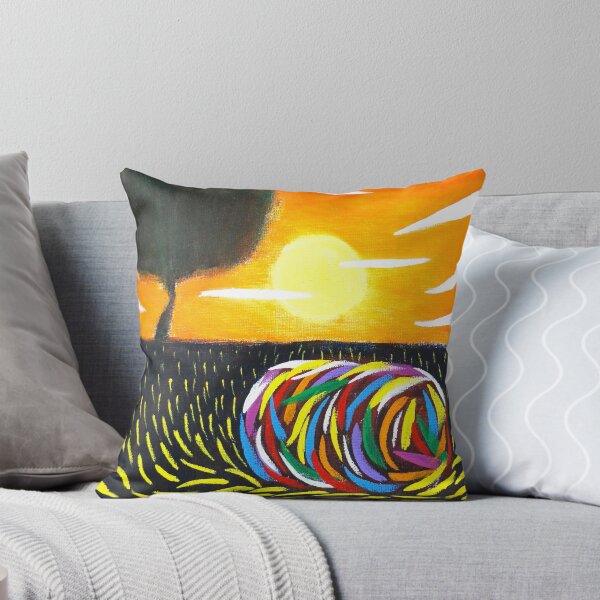 Item preview, Prairie Landscape - Colorful Farm Art designed and sold by Kitslam Art.