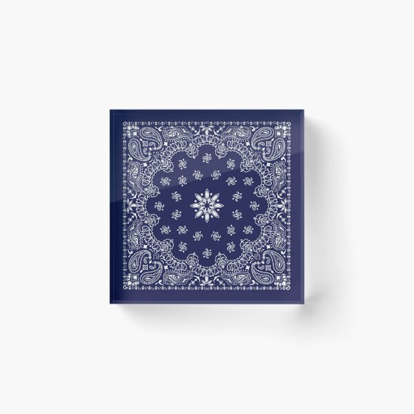 Item preview, Blue Paisley Bandana designed and sold by LushCatDesign.