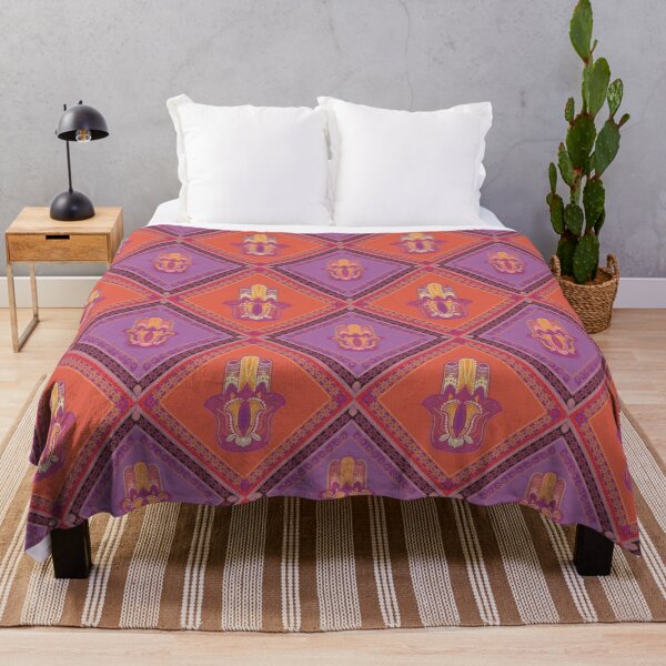 Item preview, Graphic hand drawn seamless pattern with hamsa in ethnic and boho style. designed and sold by MilaOkie.
