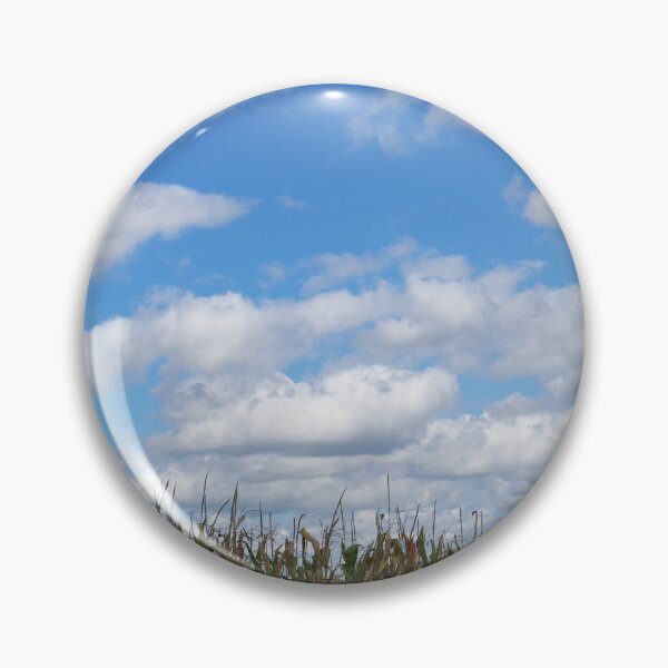 Item preview, Corn field in autumn with "popcorn" clouds designed and sold by rvjames.