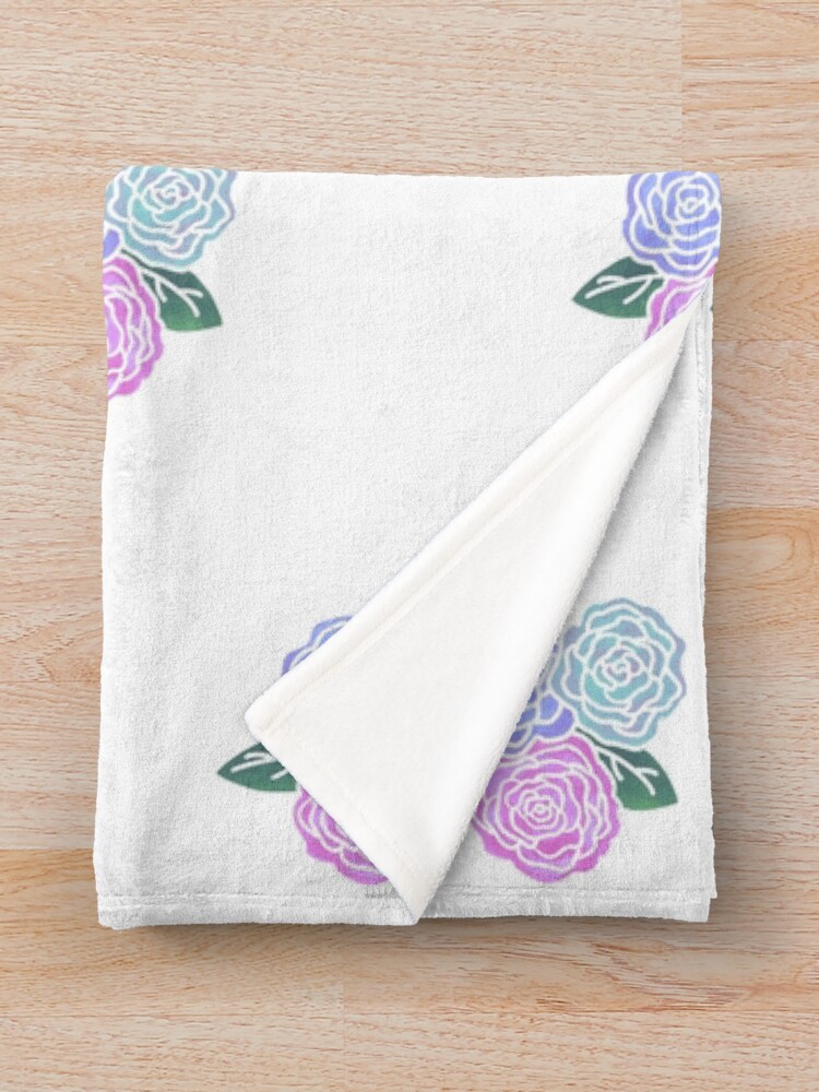 Thumbnail 3 of 6, Throw Blanket, Winter Roses designed and sold by ColsonC.