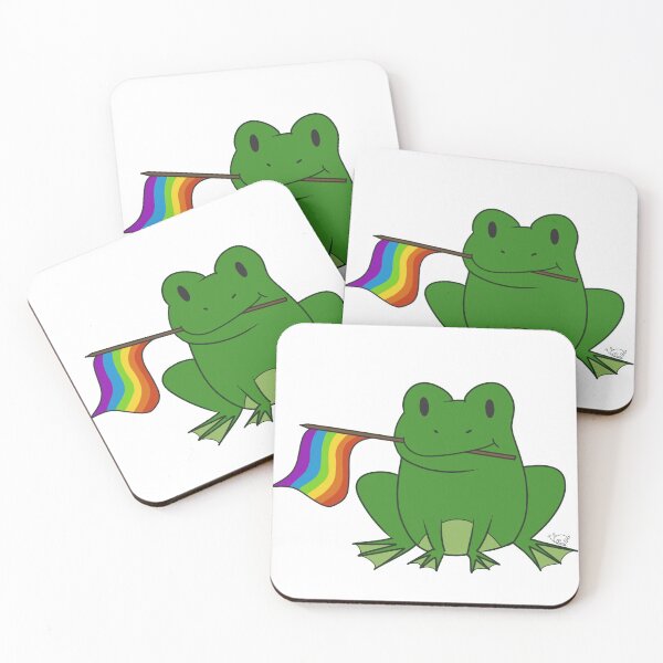 Item preview, Frog with LGBT flag designed and sold by Alex Freeman.