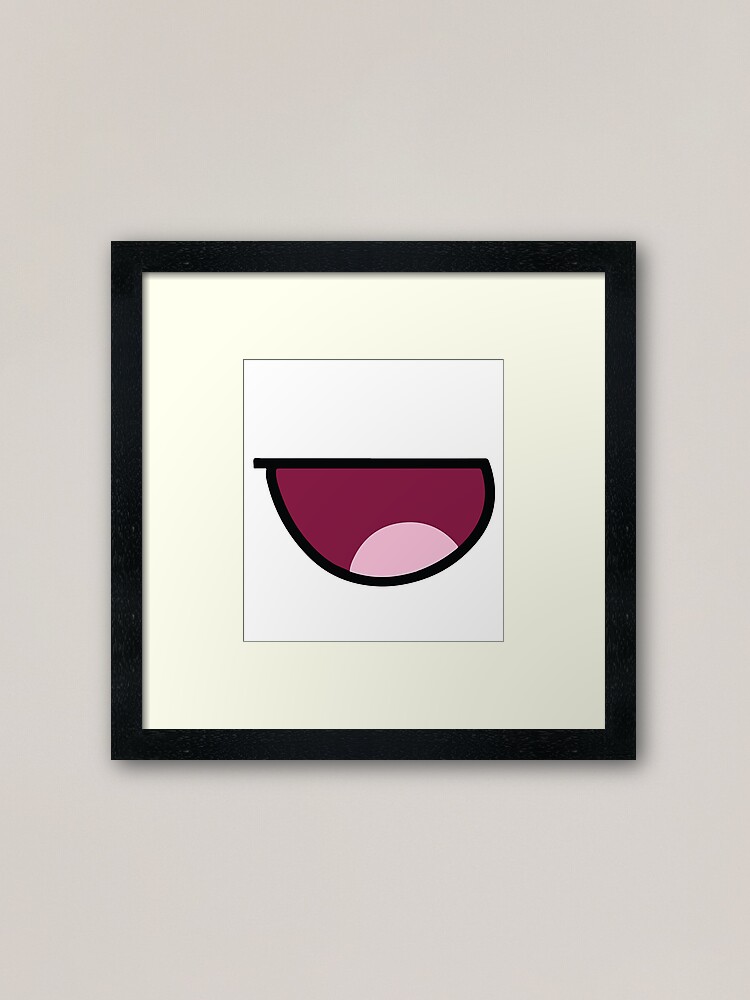 Roblox Epic Face Mask Framed Art Print By Yawnni Redbubble - roblox face mask texture