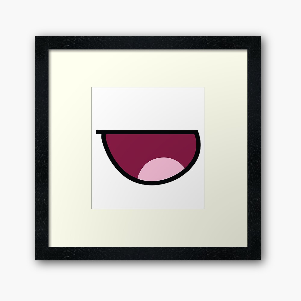 Roblox Epic Face Mask Framed Art Print By Yawnni Redbubble - laughing jack a product roblox