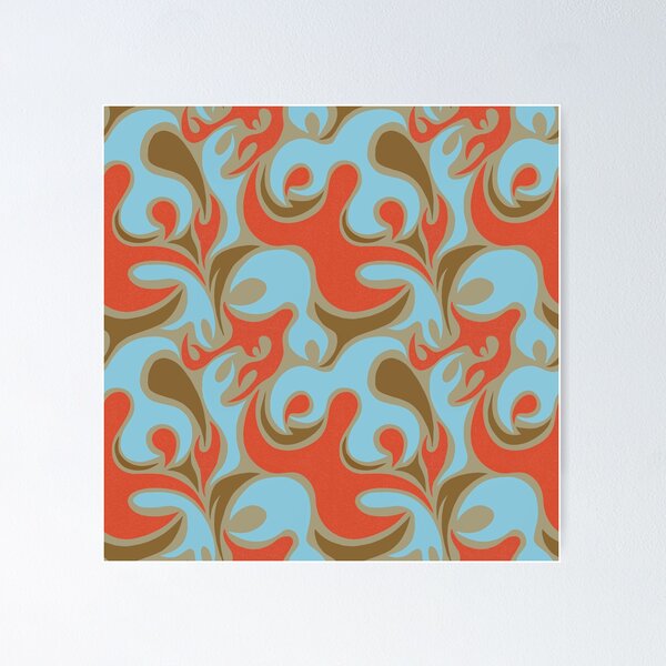 Item preview, Mod squad blob pattern 3 designed and sold by Shelley Gilbert.