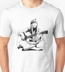 Joni Mitchell - Line Unisex T-Shirt