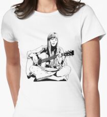 Joni Mitchell - Line Tailliertes T-Shirt